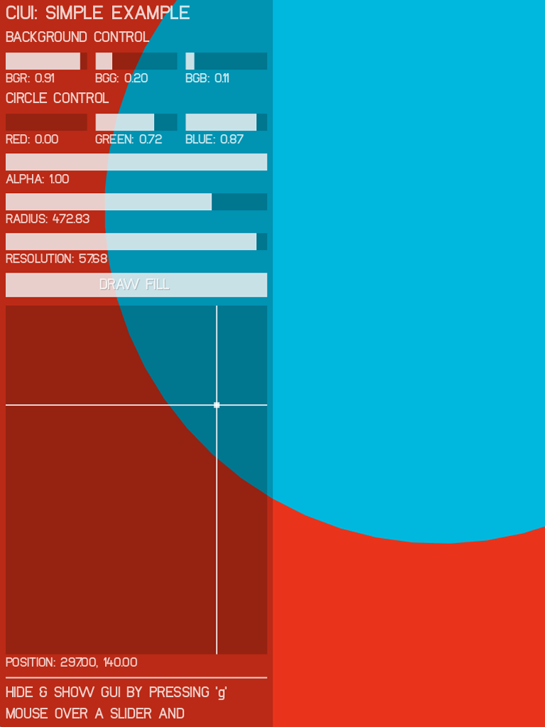 Cinder - User Interface Library
